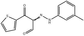 2-[2-(3-METHYLPHENYL)HYDRAZONO]-3-OXO-3-(2-THIENYL)PROPANAL Struktur