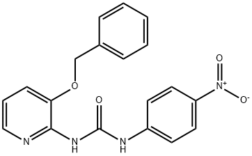 1-(4-NITROPHENYL)-3-(3-(PHENYLMETHOXY)(2-PYRIDYL))UREA Struktur