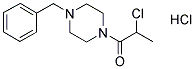 1-(4-BENZYLPIPERAZINO)-2-CHLOROPROPAN-1-ONE HYDROCHLORIDE Struktur