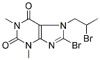 8-BROMO-7-(2-BROMOPROPYL)-1,3-DIMETHYL-2,3,6,7-TETRAHYDRO-1H-PURINE-2,6-DIONE Struktur