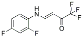 4-(2,4-DIFLUOROANILINO)-1,1,1-TRIFLUOROBUT-3-EN-2-ONE Struktur