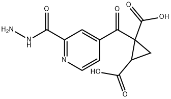 2-(N-(4-PYRIDYLCARBONYLAMINO)CARBAMOYL)CYCLOPROPANECARBOXYLIC ACID Struktur