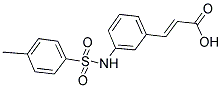 3-(3-([(4-METHYLPHENYL)SULFONYL]AMINO)PHENYL)ACRYLIC ACID Struktur