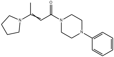 1-(4-PHENYLPIPERAZINO)-3-(1-PYRROLIDINYL)-2-BUTEN-1-ONE Struktur