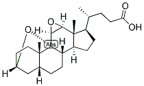 5-BETA-CHOLANIC ACID-3-ALPHA, 9-ALPHA, 11-BETA, 12-BETA-DIEPOXIDE Struktur