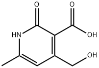 4-HYDROXYMETHYL-6-METHYL-2(1H)-PYRIDONE-3-CARBOXYLIC ACID Struktur