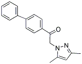 1-(4-PHENYLPHENACYL)-3,5-DIMETHYLPYRAZOLE Struktur