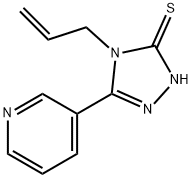 4-ALLYL-5-PYRIDIN-3-YL-4H-1,2,4-TRIAZOLE-3-THIOL Struktur