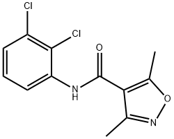 N-(2,3-DICHLOROPHENYL)-3,5-DIMETHYL-4-ISOXAZOLECARBOXAMIDE Struktur