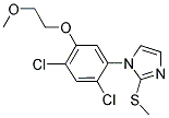 1-[2,4-DICHLORO-5-(2-METHOXYETHOXY)PHENYL]-2-(METHYLSULFANYL)-1H-IMIDAZOLE Struktur