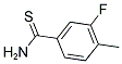 3-FLUORO-4-METHYLBENZENE-1-CARBOTHIOAMIDE Struktur