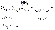 O1-[(2-CHLORO-4-PYRIDYL)CARBONYL]-2-(3-CHLOROPHENOXY)ETHANEHYDROXIMAMIDE Struktur