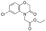 ETHYL 2-(6-CHLORO-2,3-DIHYDRO-3-OXOBENZO[B][1,4]OXAZIN-4-YL)ACETATE Struktur