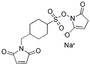 4-(N-MALEIMIDO)-METHYL CYCLOHEXYL-1-N-HYDROXYSUCCINIMIDE ESTER SULFONIC ACID SODIUM SALT Struktur