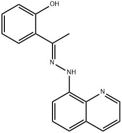 1-(2-HYDROXYPHENYL)-1-ETHANONE N-(8-QUINOLINYL)HYDRAZONE Struktur