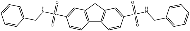 N2,N7-DIBENZYL-9H-FLUORENE-2,7-DISULFONAMIDE Struktur