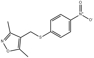 (3,5-DIMETHYL-4-ISOXAZOLYL)METHYL 4-NITROPHENYL SULFIDE Struktur