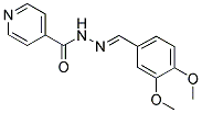 N'-(3,4-DIMETHOXYBENZYLIDENE)ISONICOTINOHYDRAZIDE Struktur