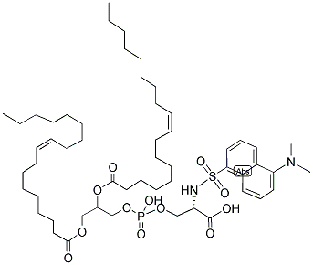 1,2-DIOLEOYL-SN-GLYCERO-3-PHOSPHO-L-SERINE-N-(5-DIMETHYLAMINO-1-NAPHTHALENESULFONYL) Struktur