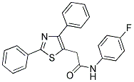 2-(2,4-DIPHENYL-1,3-THIAZOL-5-YL)-N-(4-FLUOROPHENYL)ACETAMIDE Struktur