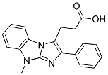 3-(8-METHYL-2-PHENYL-8H-1,3A,8-TRIAZA-CYCLOPENTA[A]INDEN-3-YL)-PROPIONIC ACID Struktur