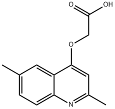 (2,6-DIMETHYL-QUINOLIN-4-YLOXY)-ACETIC ACID Struktur