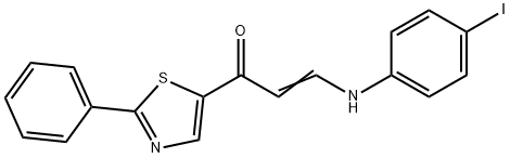 3-(4-IODOANILINO)-1-(2-PHENYL-1,3-THIAZOL-5-YL)-2-PROPEN-1-ONE Struktur