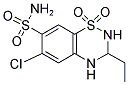 7-CHLORO-2-ETHYL-4,4-DIOXO-1,2,3-TRIHYDRO-4-THIAQUINAZOLINE-6-SULFONAMIDE Struktur