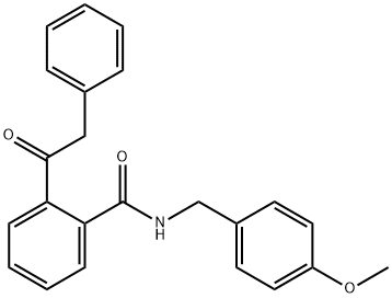 N-(4-METHOXYBENZYL)-2-(2-PHENYLACETYL)BENZENECARBOXAMIDE Struktur