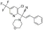 2-[3-CHLORO-5-(TRIFLUOROMETHYL)-2-PYRIDINYL]-2-MORPHOLINO-4-PHENYL-3-BUTENENITRILE Struktur