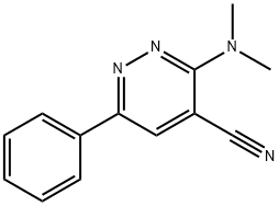 3-(DIMETHYLAMINO)-6-PHENYL-4-PYRIDAZINECARBONITRILE Struktur