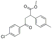 METHYL 4-(4-CHLOROPHENYL)-2-(4-METHYLPHENYL)-4-OXOBUTANOATE Struktur