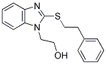 2-(2-[(2-PHENYLETHYL)THIO]-1H-BENZIMIDAZOL-1-YL)ETHANOL Struktur