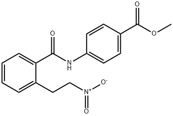 METHYL 4-([2-(2-NITROETHYL)BENZOYL]AMINO)BENZENECARBOXYLATE Struktur