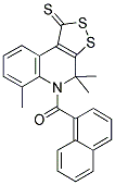 4,4,6-TRIMETHYL-5-(1-NAPHTHOYL)-4,5-DIHYDRO-1H-[1,2]DITHIOLO[3,4-C]QUINOLINE-1-THIONE Struktur