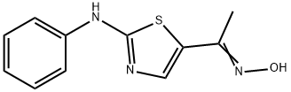 1-(2-ANILINO-1,3-THIAZOL-5-YL)-1-ETHANONE OXIME Struktur