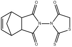 4-(4-OXO-2-THIOXO-1,3-THIAZOLAN-3-YL)-4-AZATRICYCLO[5.2.1.0(2,6)]DEC-8-ENE-3,5-DIONE Struktur