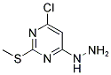 (6-CHLORO-2-METHYLMERCAPTO-PYRIMIDIN-4-YL)-HYDRAZINE Struktur