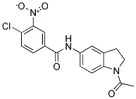 N1-(1-ACETYL-2,3-DIHYDRO-1H-INDOL-5-YL)-4-CHLORO-3-NITROBENZAMIDE Struktur