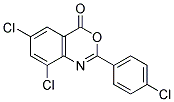 6,8-DICHLORO-2-(4-CHLOROPHENYL)-4H-3,1-BENZOXAZIN-4-ONE Struktur