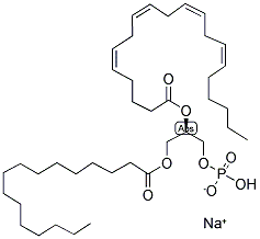 1-PALMITOYL-2-ARACHIDONOYL-SN-GLYCERO-3-PHOSPHATE (MONOSODIUM SALT) Struktur