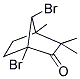 1,7-DIBROMO-3,3,4-TRIMETHYLBICYCLO[2.2.1]HEPTAN-2-ONE Struktur