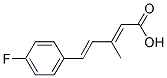 5-(4-FLUORO-PHENYL)-3-METHYL-PENTA-2,4-DIENOIC ACID Struktur