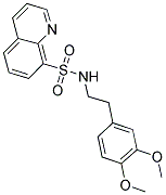 (2-(3,4-DIMETHOXYPHENYL)ETHYL)(8-QUINOLYLSULFONYL)AMINE Struktur