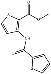 METHYL 3-(2-THIENYLCARBONYLAMINO)THIOPHENE-2-CARBOXYLATE Struktur