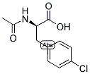 AC-D-PHE(4-CL)-OH Struktur