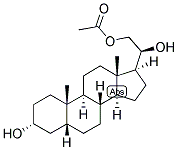 5-BETA-PREGNAN-3-ALPHA, 20-BETA, 21-TRIOL 21-ACETATE Struktur