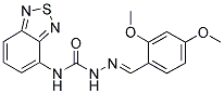 2,4-DIMETHOXYBENZALDEHYDE N-2,1,3-BENZOTHIADIAZOL-4-YLSEMICARBAZONE Struktur