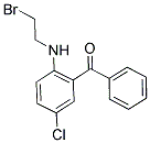 (2-[(2-BROMOETHYL)AMINO]-5-CHLOROPHENYL)(PHENYL)METHANONE Struktur