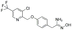 2-(4-[[3-CHLORO-5-(TRIFLUOROMETHYL)PYRIDIN-2-YL]METHOXY]PHENYL)-N'-HYDROXYETHANIMIDAMIDE Struktur